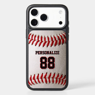 Custom Jersey Number & Name Baseball Player Design iPhone 17 Pro Max Case