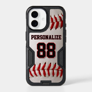Custom Jersey Number & Name Baseball Player Design iPhone 17 Case