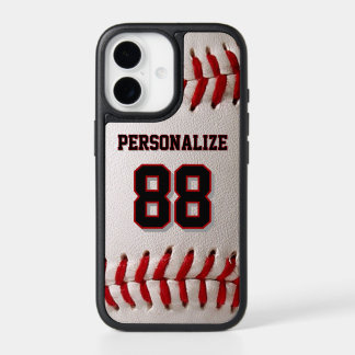 Custom Jersey Number & Name Baseball Player Design iPhone 17 Case
