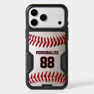 Custom Jersey Number & Name Baseball Player Design iPhone 17 Pro Max Case