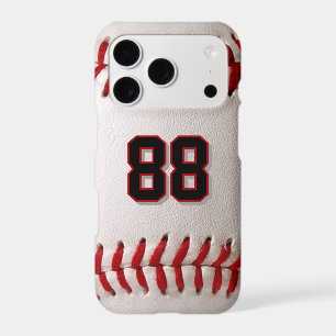 Custom Jersey Number Sports Baseball Graphic iPhone 17 Pro Case