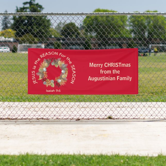 Custom JESUS IS THE REASON Christmas Banner (Insitu)