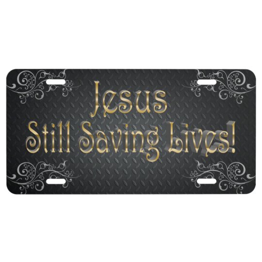 Custom Jesus License Plate