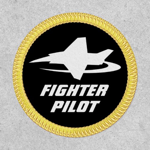 Custom jet fighter pilot aviation patch for kids