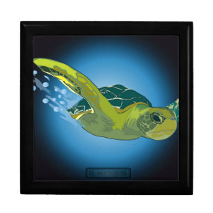 CUSTOM JEWELRY BOX- SEA TURTLE GIFT BOX