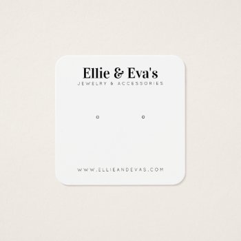 Custom Jewelry Display Card In Clean Modern Design by PhantomPrintingPress at Zazzle