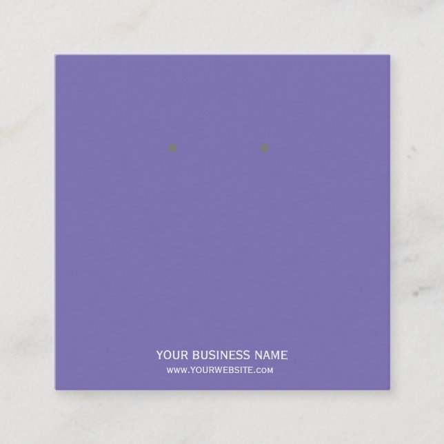 Custom Jewelry Earring Display Cards (Front)