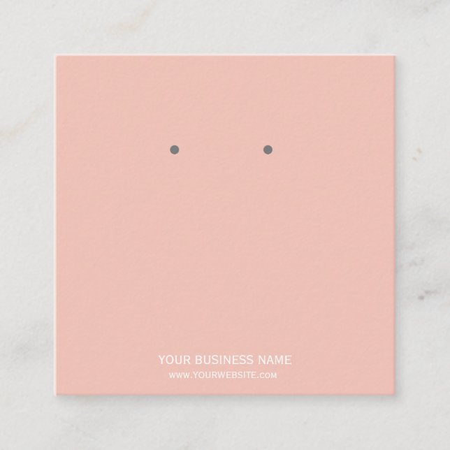 Custom Jewelry Earring Display Cards (Front)