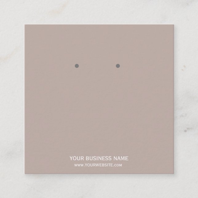 Custom Jewelry Earring Display Cards (Front)