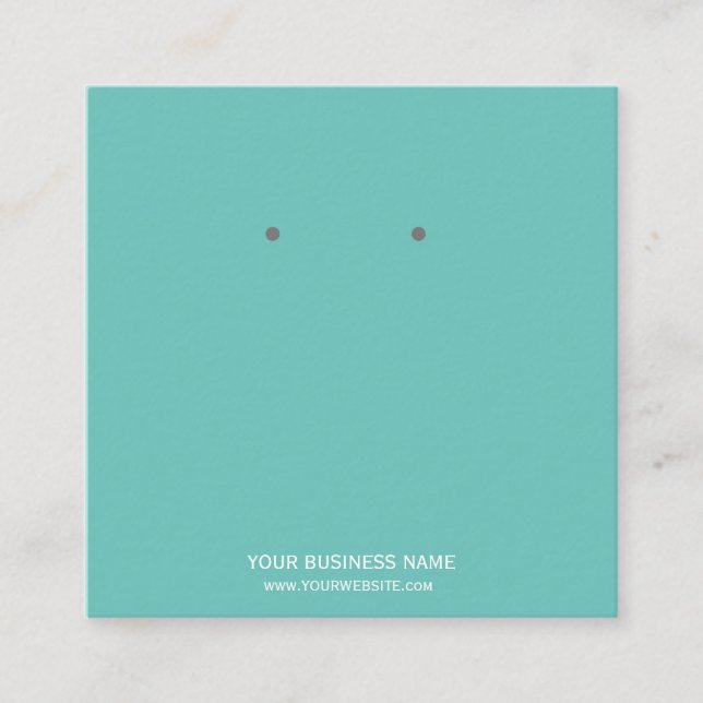 Custom Jewelry Earring Display Cards (Front)