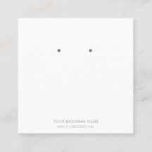 Custom Jewelry Earring Display Cards