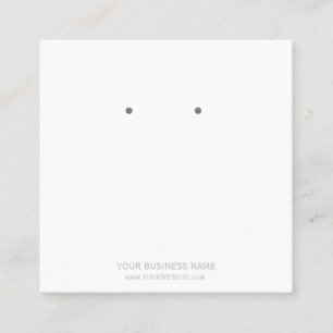 Custom Jewelry Earring Display Cards