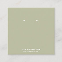 Custom Jewelry Earring Display Cards