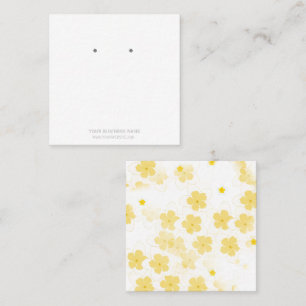 Custom Jewelry Frangipani Earring Display Cards