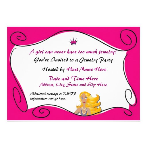 Jewelry Party Invitation Sample 9