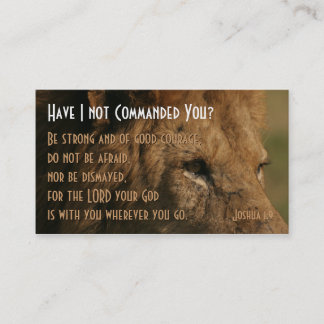 Custom Jos 1:9 Scripture Personal Business Cards