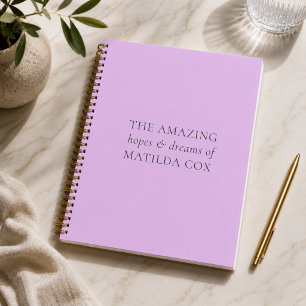 Custom Journal Hopes & Dreams Notebook Gift