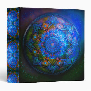 Custom Journal with Mandala 3 Ring Binder