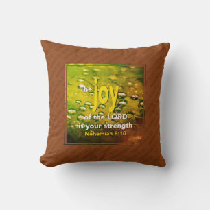 Custom JOY OF THE LORD Throw Pillow