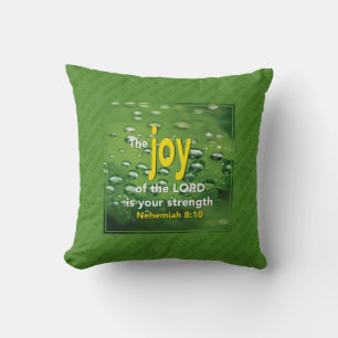 Custom JOY OF THE LORD Throw Pillow