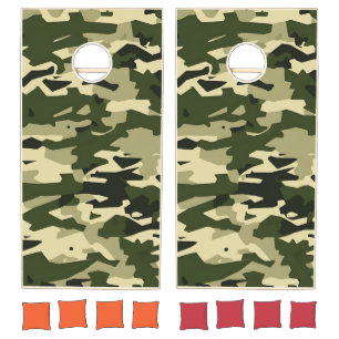 Custom July 4th Beer Can Cooler - Patriotic Cornhole Set