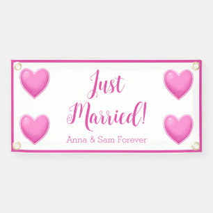 Custom Just Married Banner