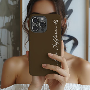 Custom Just Married Phone Case for Bride and Groom