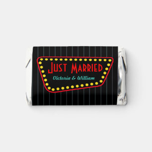 Custom Just Married Wedding Candy Hershey's Miniatures
