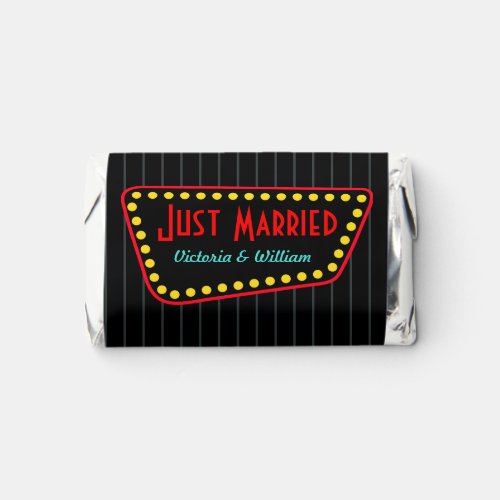 Custom Just Married Wedding Candy Hersheys Miniatures