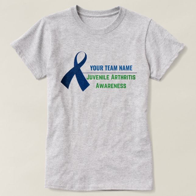 Custom Juvenile Arthritis Awareness T-Shirt (Design Front)