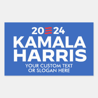 Custom Kamala Harris 2024 Rectangular Sticker
