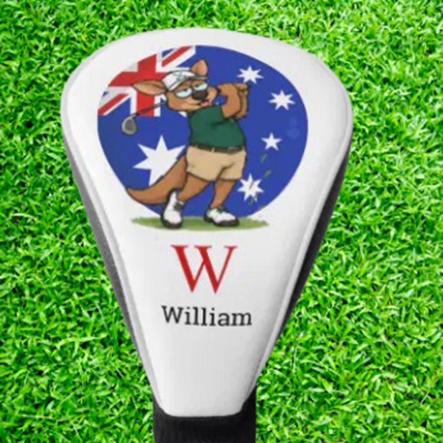  Custom kangaroo   Golf Head Cover (handcrafted statement piece that fuses Australian spirit with your personal style.)