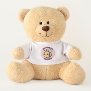Custom Kawaii Bee Buzzdays Personalized Birthday Teddy Bear