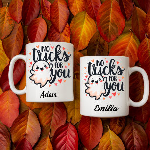 Custom Kawaii Halloween Coffee Mug for Couples
