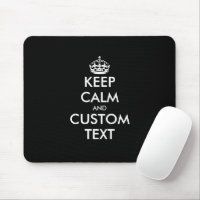 Custom keep calm and carry on mouse pad gift
