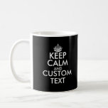 Custom Keep Calm Front And Back Double Sided Coffee Mug at Zazzle
