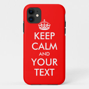 Custom Keep Calm iPhone 5 case Customizable