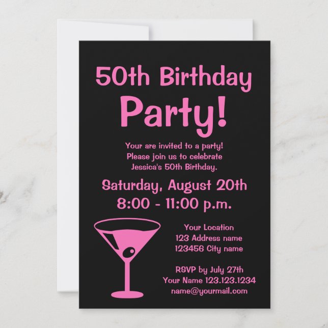 Custom Keep calm it's a Birthday party invitations (Front)