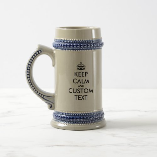 Custom Keep Calm meme classic beer stein