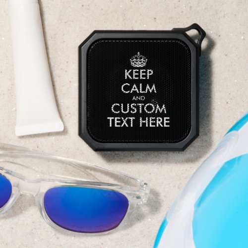 Custom Keep Calm waterproof bluetooth speaker gift