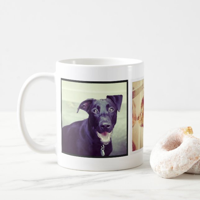 Custom Keepsake Pet Photo Gift Coffee Mug (With Donut)