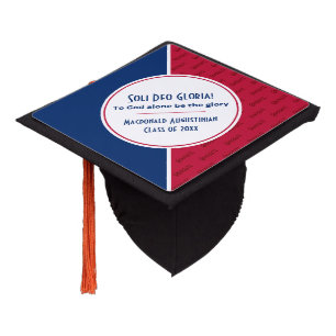 Custom Keepsake SOLI DEO GLORIA Graduation Cap Topper