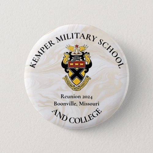 Custom Kemper Military School and College Reunion Button