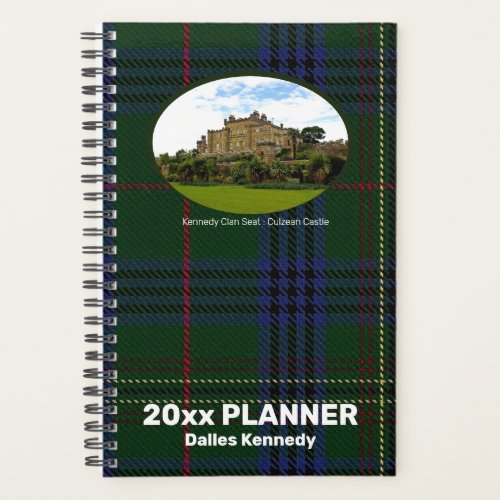 Custom Kennedy Scottish Castle Photograph Weekly Planner