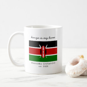 Custom Kenya Flag Coffee Mug