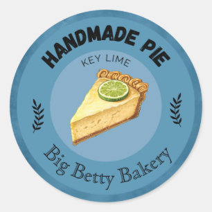 Custom Key Lime Pie Labels Personalized Bakery P