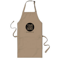 Custom Khaki Apron Uniform with Company Logo Custom Khaki Apron Uniform with Company Logo