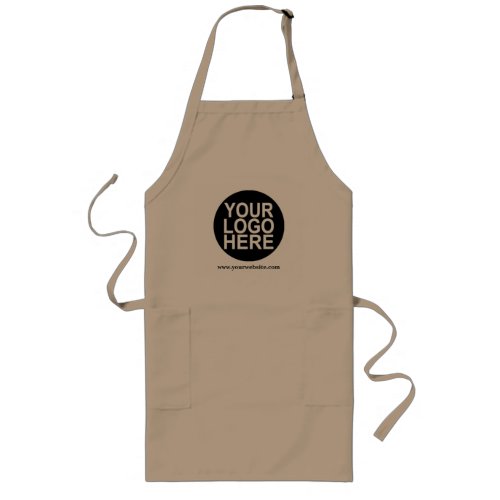 Custom Khaki Apron Uniform with Company Logo