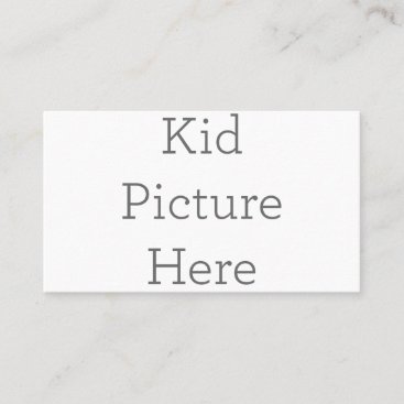 Custom Kid Picture Business Card