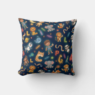 Custom Kids Activity Homeschooling Doormat Throw Pillow